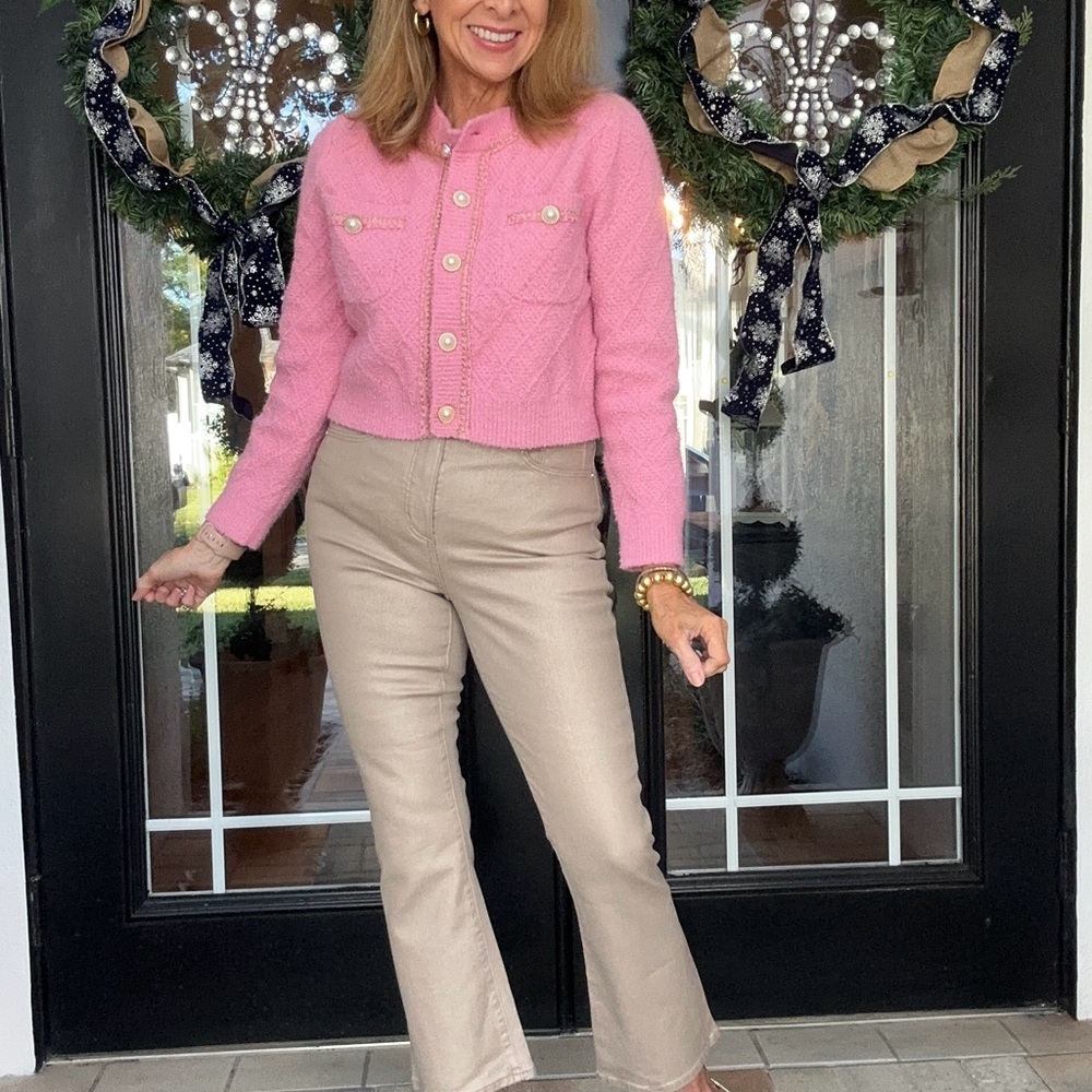 Urban Revivo size small pearl cardigan.